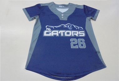 Plně sublimovaný název značky Baseball Jersey